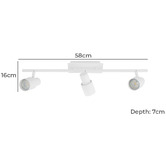 Sorella Living Davida Steel 3-Light Bar Spotlight