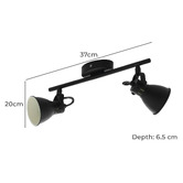 Sorella Living Seras Steel 2-Light Bar Spotlight