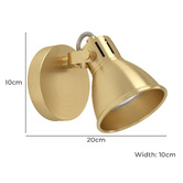 Sorella Living Seras Steel Adjustable Wall Spotlight