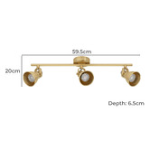 Sorella Living Seras Steel 3-Light Bar Spotlight