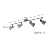 Sorella Living Seras Steel 4-Light Bar Spotlight