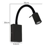 Sorella Living Tazzoli Steel LED Wall Light with USB