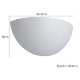 Sorella Living Tanura Steel Flush Mount Wall Light