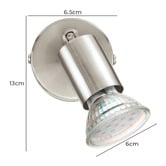 Sorella Living Buzz Steel Adjustable Wall Spotlight