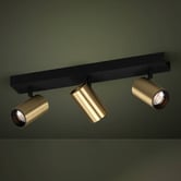 Sorella Living Cumaribo Steel 3 Lamp Bar Spotlight