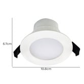 Sorella Living Roystar 90mm Cut Out LED 9W Flat Frame Recessed Downlight