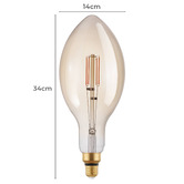 Sorella Living Almira E27 Fancy Round Warm White 4.5W LED Filament Bulb