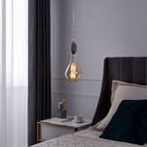 Sorella Living Radiance E27 Drop 8W Amber 32cm Dimmable LED Filament Bulb