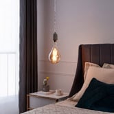 Sorella Living Radiance E27 Drop 8W Amber 32cm Dimmable LED Filament Bulb
