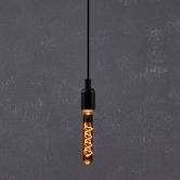 Sorella Living Quasar E27 Tubular 4W Black 18.5cm LED Filament Bulb