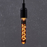 Sorella Living Quasar E27 Tubular 4W Black 18.5cm LED Filament Bulb