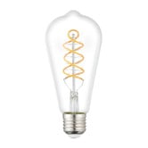 Sorella Living Glintz E27 Drop ST64 7.3W LED Spiral Filament Bulb