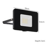 Sorella Living Faedo 20W LED Outdoor Flood Light