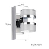 Sorella Living Romendo Steel Up/Down Wall Light