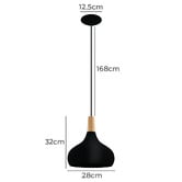 Sorella Living Sabinar Teardrop Steel Pendant Light