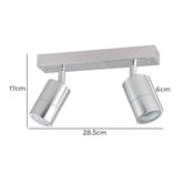 Sorella Living Fremantle  2 Light Outdoor Bar Spotlight