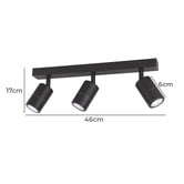 Sorella Living Fremantle 3 Light Outdoor Bar Spotlight