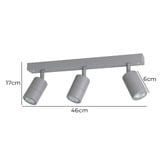 Sorella Living Fremantle 3 Light Outdoor Bar Spotlight