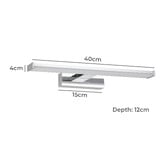 Sorella Living Padella Steel LED Vanity Light
