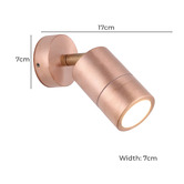 Sorella Living Fremantle Copper Outdoor Wall Spotlight