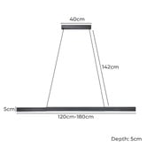 Sorella Living Montebuono Extendable LED Pendant Light