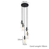 Sorella Living Montefino 5 Light Pendant