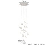Sorella Living Montefio 17 Light LED Pendant