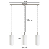 Sorella Living Troy Steel 3 Light Pendant