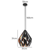 Sorella Living Carlton Prism Steel Pendant Light