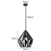 Sorella Living Carlton Prism Steel Pendant Light