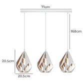 Sorella Living Carlton 3 Light Pendant