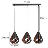 Sorella Living Carlton 3 Light Pendant