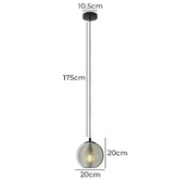 Sorella Living Ariscani Glass Orb Pendant Light