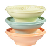 Tupperware 3 Piece Heritage 400ml Round Food Storage Container Set