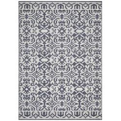 Network Rugs Silver & Navy Hand-Woven Modern Tribal Rug | Temple & Webster