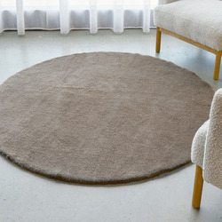 Network Rugs Oyster Cleo Ultra Plush Machine Washable Round Rug ...