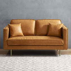 Mikasa Furniture Coogee 2 Seater Faux Leather Sofa | Temple & Webster