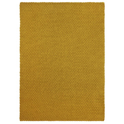 Mustard Lace Hand-Hooked Indoor/Outdoor Rug | Temple & Webster
