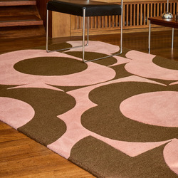 Pink Prism Flower Hand-Tufted Pure New Wool Rug | Temple & Webster