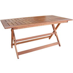 Sage Breeze Outdoor Yarra Shorea Wood Foldable Outdoor Dining Table ...