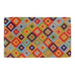 Home & Lifestyle Multi-Coloured Saman Coir Doormat | Temple & Webster