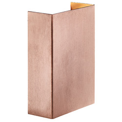 Fold 10.5cm Copper Outdoor Up/Down Wall Light | Temple & Webster