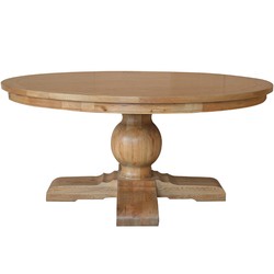 Leyna Round Dining Table Natural Oak | Temple & Webster