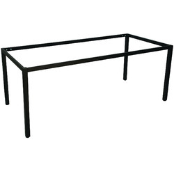 Rein Office Black Gordana Steel Rectangular Table Frame | Temple & Webster