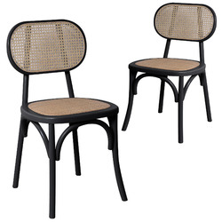 Keys Road Designs Kalvin Rattan Dining Chairs | Temple & Webster