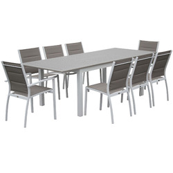 Lily's Patio 8 Seater Outdoor Dining Set with Extendable Table | Temple ...