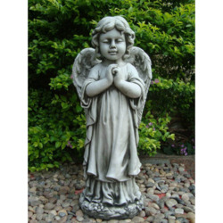 The Complete Garden Praying Winged Angel Statue | Temple & Webster