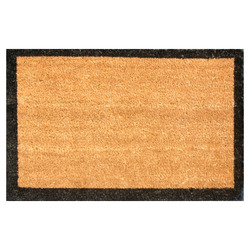 Matfx Black Bordered Coir Doormat | Temple & Webster