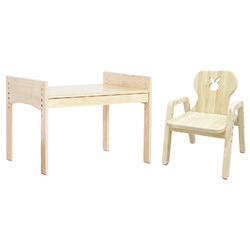 Bunnytickles Kids' Rabbit 1 Drawer Table with Chair Set | Temple & Webster