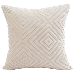 Luxton Flocking Velvet Cushion Cover | Temple & Webster